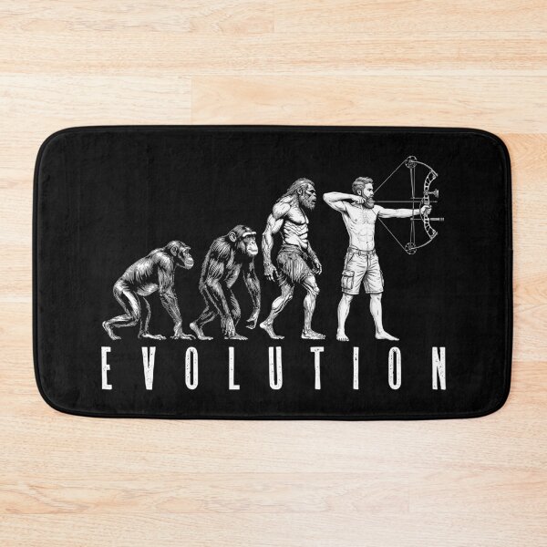 Item preview, Archery Archer Man Evolution Funny Compound Bow Hunter designed and sold by GrandeDuc.