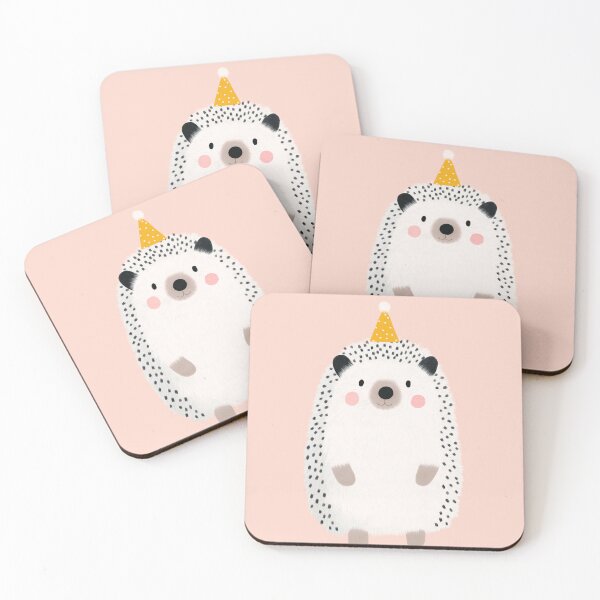 Item preview, Cute hedgehog with a party hat designed and sold by Studio Remier.
