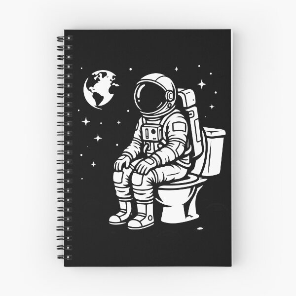 Item preview, Funny Astronaut on Toilet on the Moon designed and sold by PixelCatalyst.