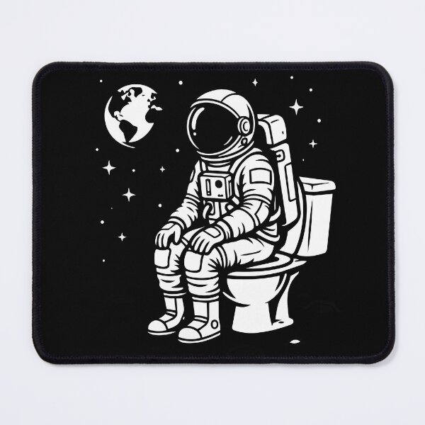 Item preview, Funny Astronaut on Toilet on the Moon designed and sold by PixelCatalyst.