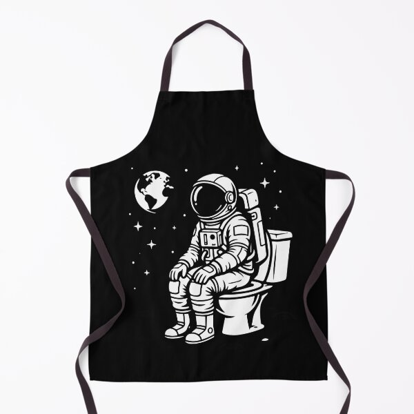 Item preview, Funny Astronaut on Toilet on the Moon designed and sold by PixelCatalyst.