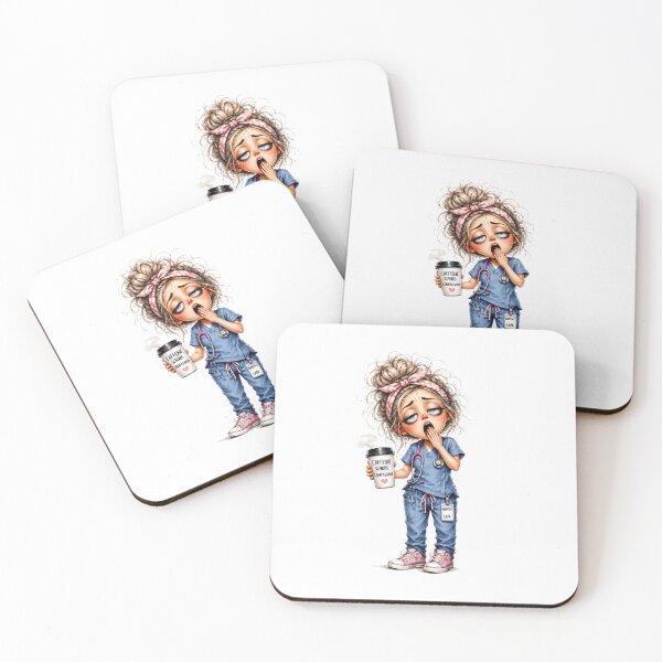 Item preview, Funny Tired Nurse Life Coffee and Scrubs designed and sold by Nurse Craft Studio.