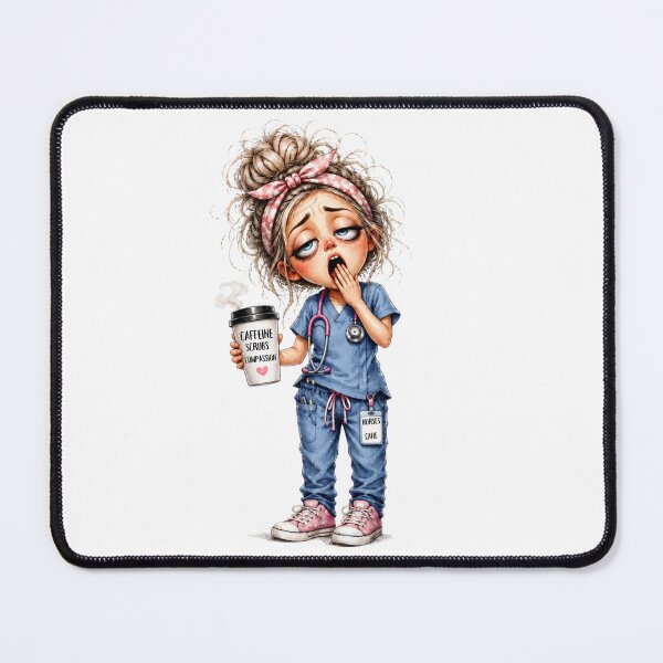 Item preview, Funny Tired Nurse Life Coffee and Scrubs designed and sold by Nurse Craft Studio.