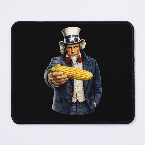 Item preview, Funny Corn Lover Uncle Sam Patriotic BBQ Food Humor Design designed and sold by TheTrendsDesk.