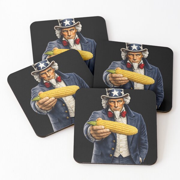 Item preview, Funny Corn Lover Uncle Sam Patriotic BBQ Food Humor Design designed and sold by TheTrendsDesk.