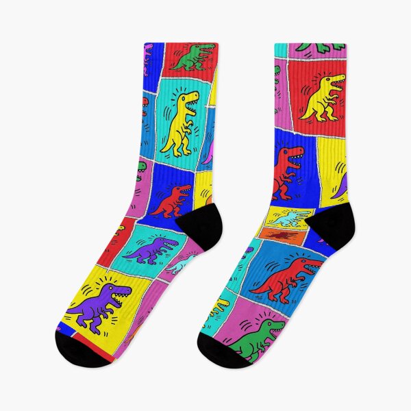Item preview, pop art t rex dinosaur 123 designed and sold by LowEndGraphics.