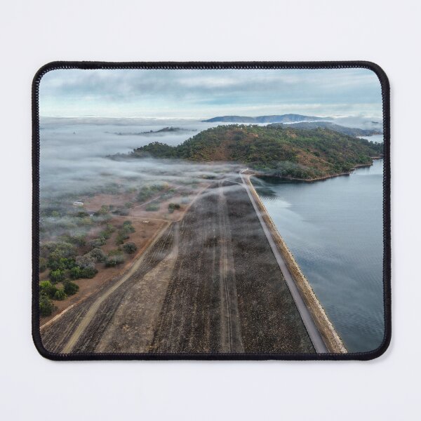 Item preview, Aerial scene capturing Glenbawn Dam shrouded in fog designed and sold by Justin Mckinney.