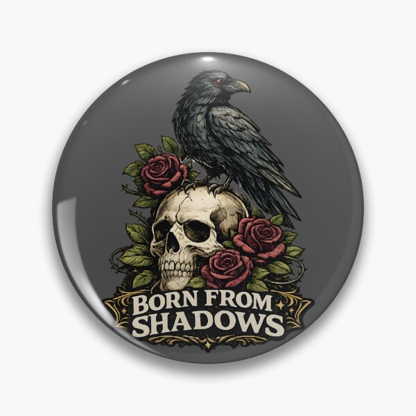 Item preview, Born From Shadows Gothic Raven Skull designed and sold by Mr Lee.