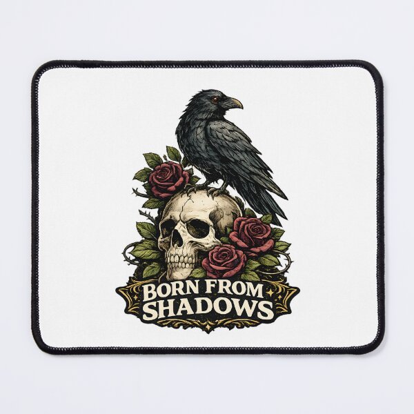 Item preview, Born From Shadows Gothic Raven Skull designed and sold by Mr Lee.
