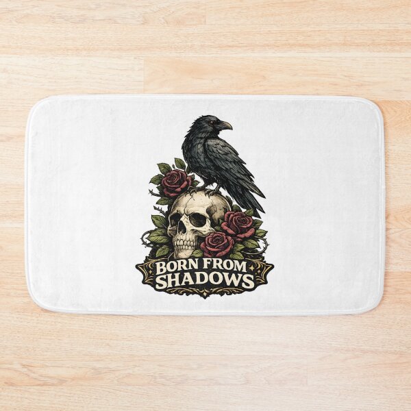 Item preview, Born From Shadows Gothic Raven Skull designed and sold by Mr Lee.