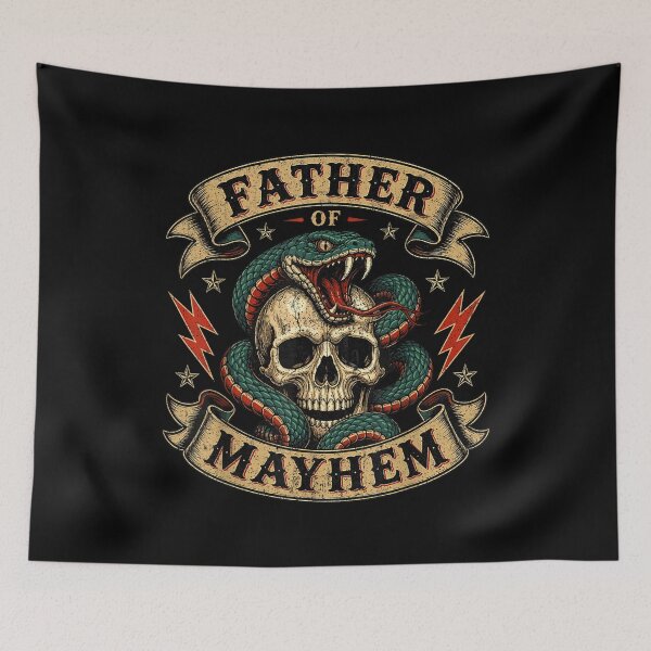 Item preview, Father of Mayhem Men Dad Funny Father's Day Matching Family designed and sold by AnitaBice.