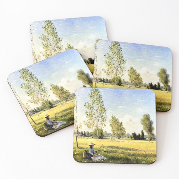 Item preview, Summer Meadow at Bezons: Impression of Blossoms, Light, and Rural Harmony designed and sold by artdesignsnow.