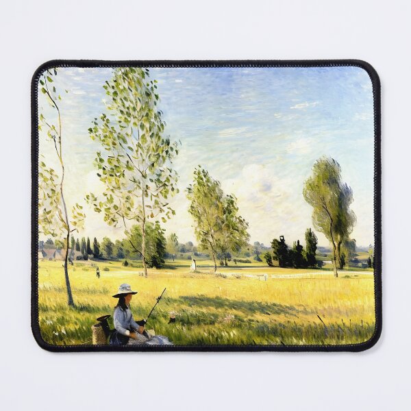 Item preview, Summer Meadow at Bezons: Impression of Blossoms, Light, and Rural Harmony designed and sold by artdesignsnow.