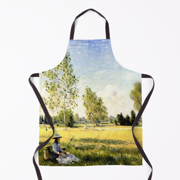 Item preview, Summer Meadow at Bezons: Impression of Blossoms, Light, and Rural Harmony designed and sold by artdesignsnow.