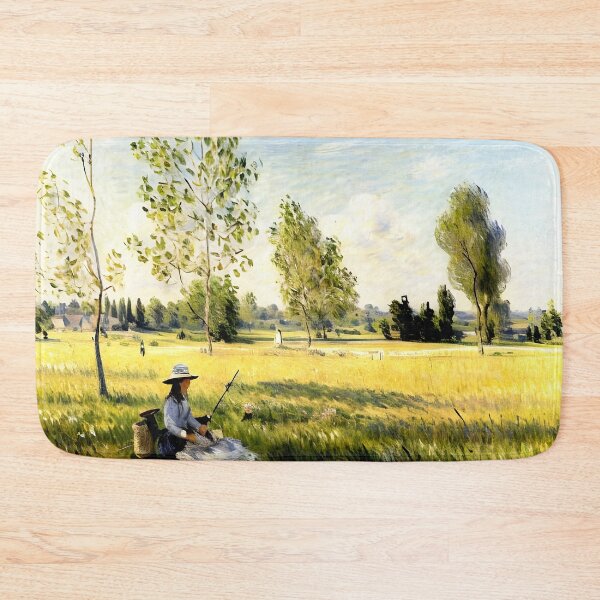 Item preview, Summer Meadow at Bezons: Impression of Blossoms, Light, and Rural Harmony designed and sold by artdesignsnow.
