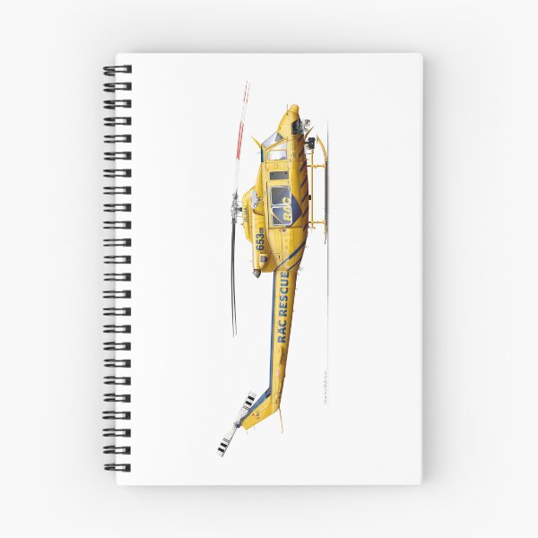 Item preview, BELL 412 VH-VAA 653 RAC RESCUE 2023 designed and sold by Grubby Fingers Aircraft Illustration.