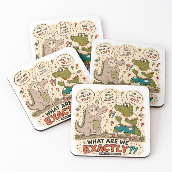 Item preview, Cat Dinosaur & Crocodile Identity Crisis Funny Sticker designed and sold by Soeklahan07.