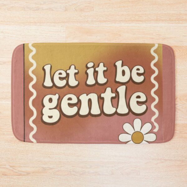 Item preview, Let It Be Gentle – Calm Healing Positive Typography Design designed and sold by CosmicQuietLab.
