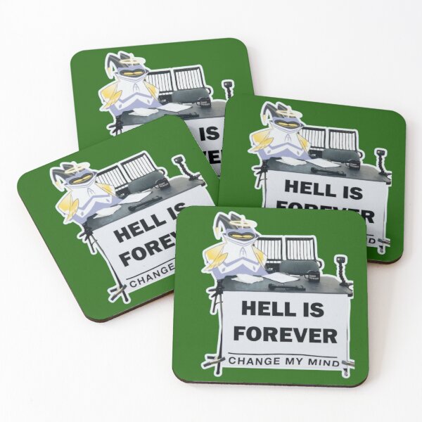 Item preview, Hazbin Hotel Adam Hell Is Forever Sticker designed and sold by StudioIzmir.
