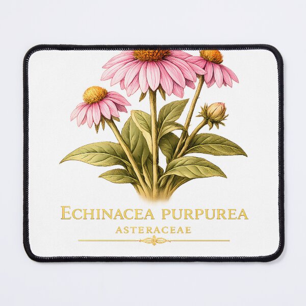 Item preview, Echinacea Flower Botanical Illustration | Purple Coneflower Nature Design designed and sold by GGAUL.