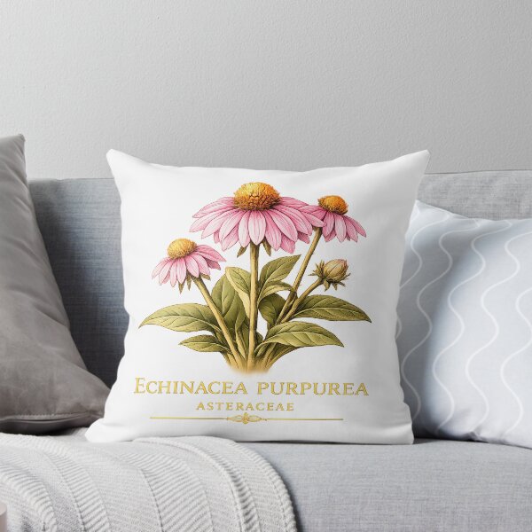 Item preview, Echinacea Flower Botanical Illustration | Purple Coneflower Nature Design designed and sold by GGAUL.