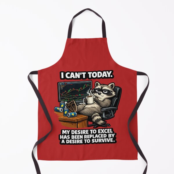 Item preview, My Desire To Excel Has Been Replaced By A Desire To Survive Funny Raccoon designed and sold by DryHumorPrints.