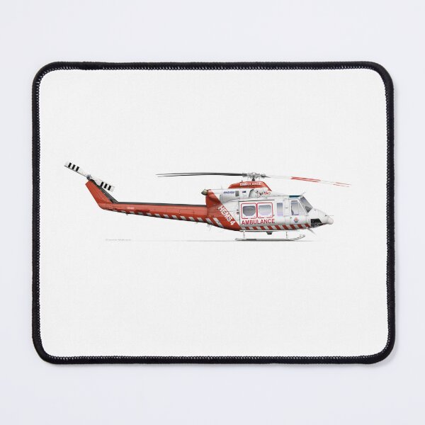 Item preview, BELL 412 VH-VAO AMB-VIC 2014 designed and sold by Grubby Fingers Aircraft Illustration.