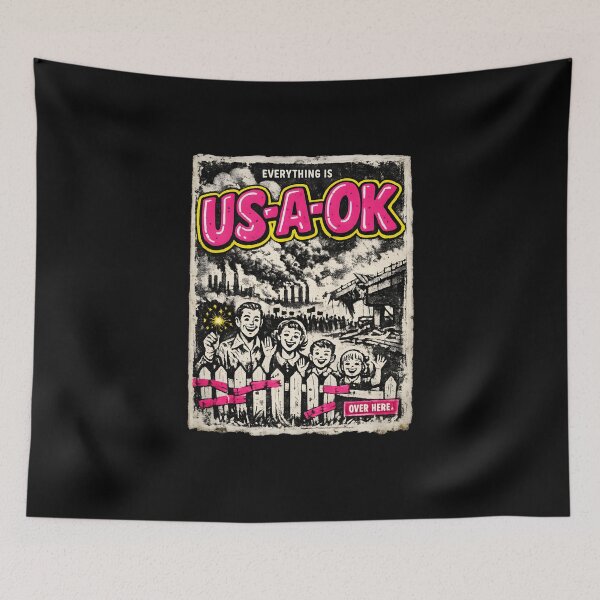 Item preview, Everything Is US-A-OK (Nuclear Family) designed and sold by KungPowUnicorn.