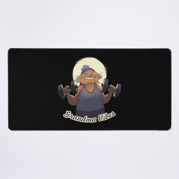 Item preview,  Grandma Vibes – Happy Weightlifting Granny Design designed and sold by FMproject.