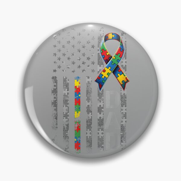 Item preview, Autism Awareness Dad USA Flag Fathers Day Daddy Men Gifts designed and sold by KathieFaugh.