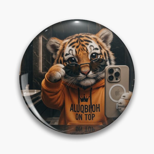 Item preview, Cute Baby Tiger Hoodie Sticker | Kawaii Cool Tiger Cub Design ??️ designed and sold by Radsan001: Unique Digital Art, Cute Stickers & Trendy Designs.