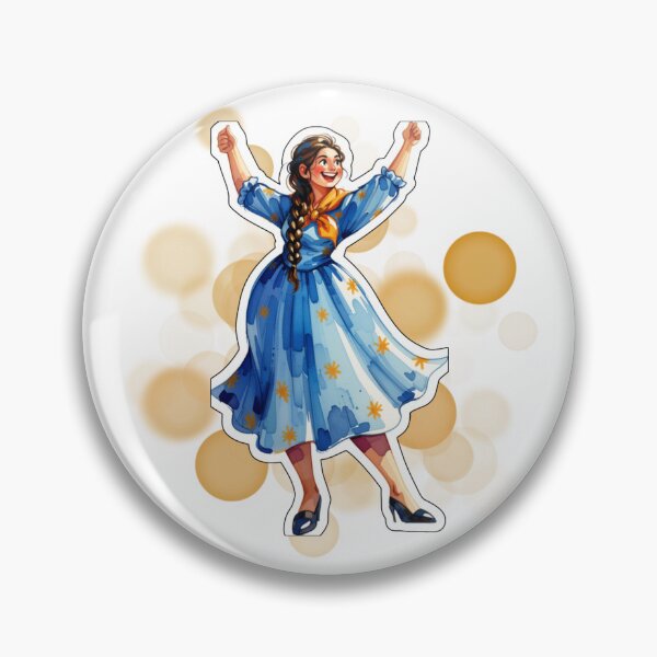 Item preview, Argentine Dancer in Blue Dress Cultural Dance Design designed and sold by iamKRUK.