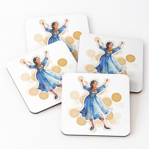 Item preview, Argentine Dancer in Blue Dress Cultural Dance Design designed and sold by iamKRUK.