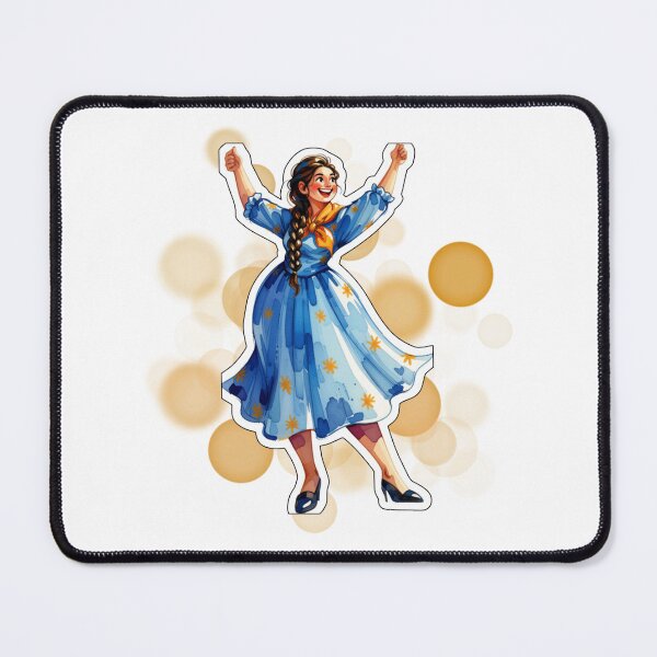 Item preview, Argentine Dancer in Blue Dress Cultural Dance Design designed and sold by iamKRUK.