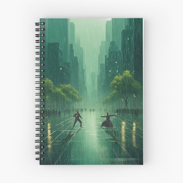 Item preview, The Matrix Minimalist Cityscape – Neo vs Agent Smith designed and sold by niclol2a.
