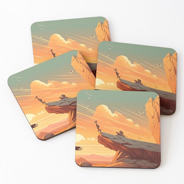 Item preview, Lion King Minimalist Landscape – Mufasa and Simba designed and sold by niclol2a.