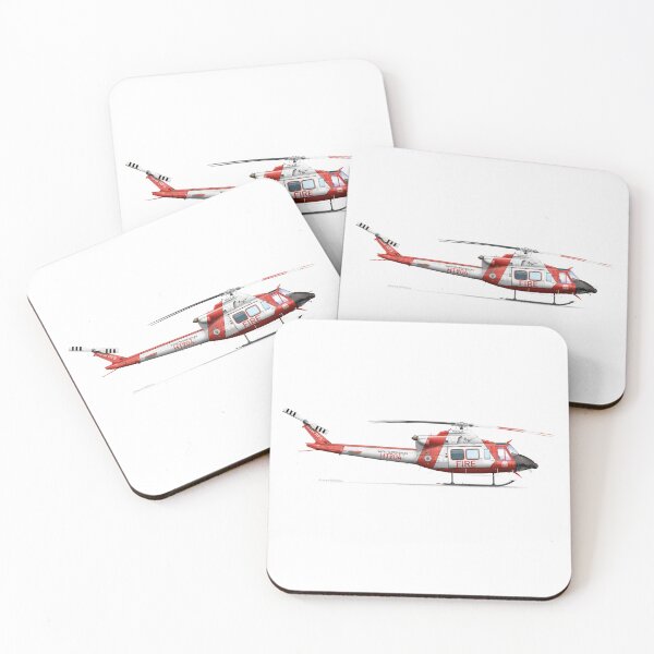 Item preview, BELL 412 VH-VJF NSW RFS 2024 designed and sold by Grubby Fingers Aircraft Illustration.