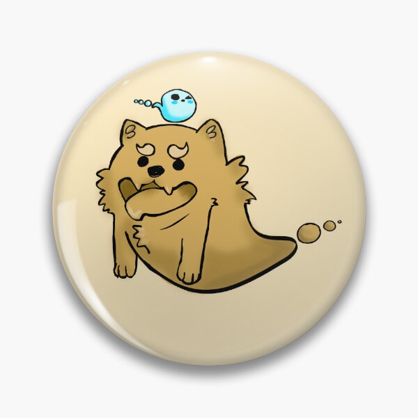 Item preview, Shiba ghost yellow designed and sold by dusty raccoon.