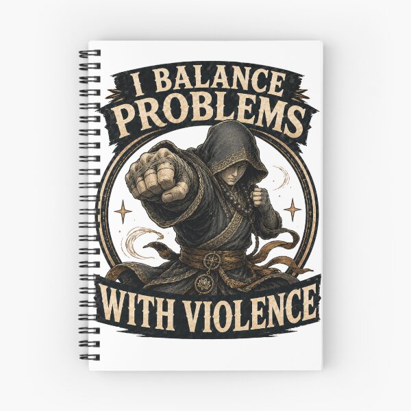 Item preview, I Balance Problems With Violence designed and sold by INKBORN FORGE.