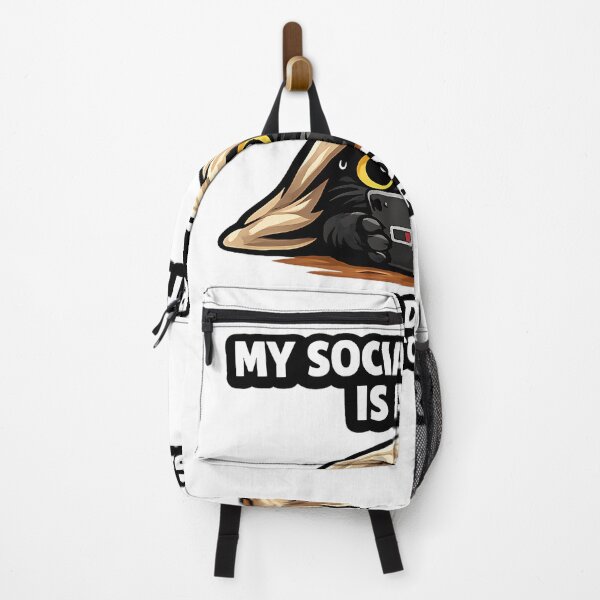 Item preview, My Social Battery Is At 1 Percent Funny Black Cat Introvert Humor designed and sold by DryHumorPrints.
