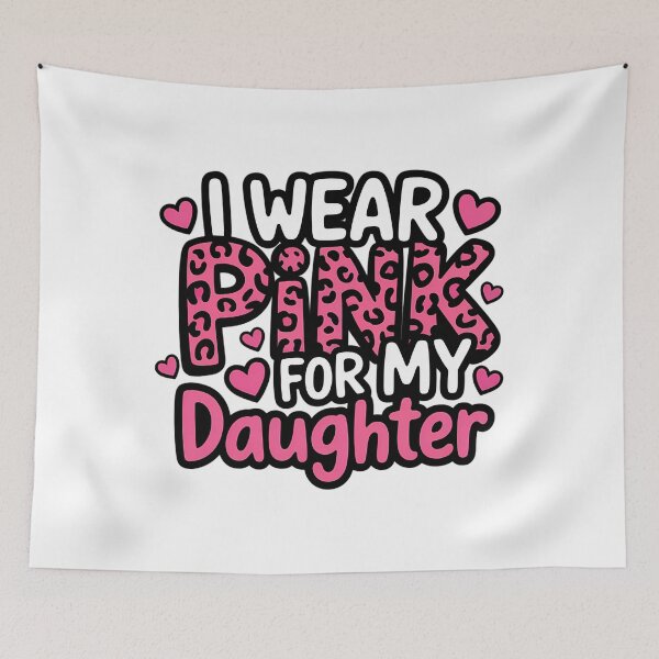 Item preview, I We Wear Pink For My Family Breast Cancer Pink Ribbon DAUGHTER designed and sold by SapfireStuArt.