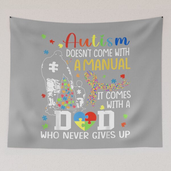 Item preview, Autism Awareness Doesn't Come with a Manual Autism Dad & Son designed and sold by KathieFaugh.