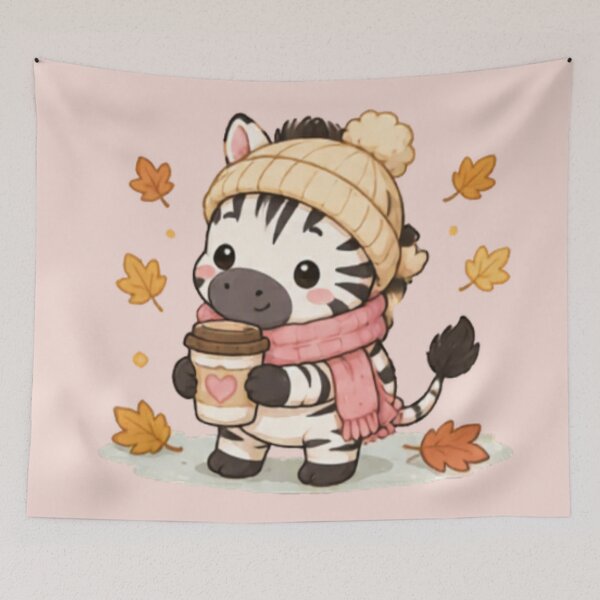 Item preview, Cute Autumn Zebra designed and sold by MellowMunchkins.