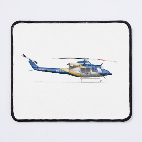 Item preview, BELL 412 VH-XCK LIFEFLIGHT 2024 designed and sold by Grubby Fingers Aircraft Illustration.