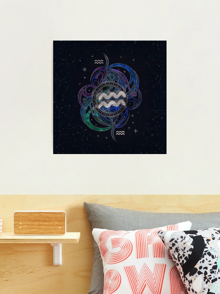 Aquarius Zodiac Sign Air Element Photographic Print for Sale by Nartissima