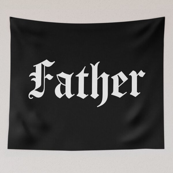 Item preview, Gothic Dad Father Blackletter Calligraphy Typography designed and sold by katyako.