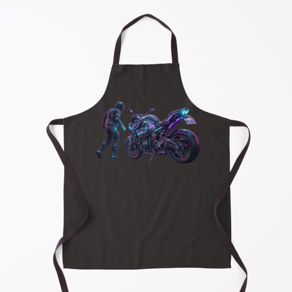 Item preview, Neo Tokyo Cyberpunk Cyber Bike Rainy Street Poster designed and sold by Neo Tokio.