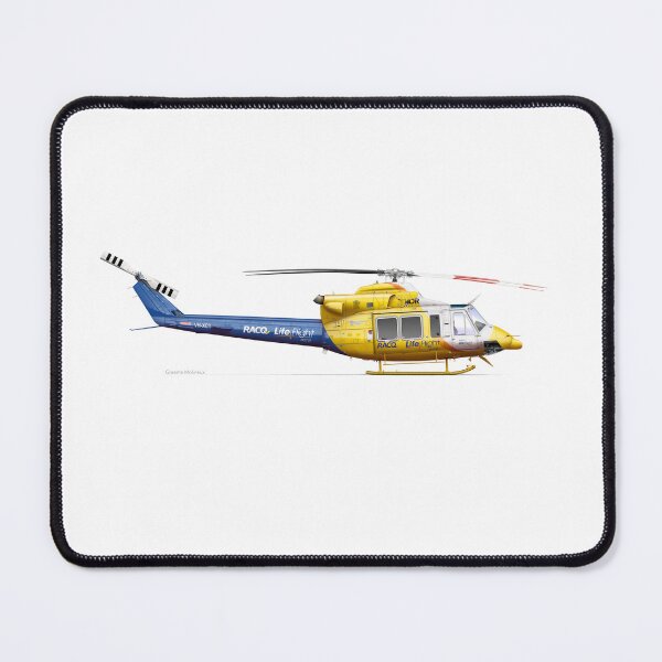 Item preview, BELL 412 VH-XCY LIFEFLIGHT 2023 designed and sold by Grubby Fingers Aircraft Illustration.