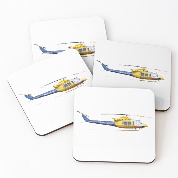 Item preview, BELL 412 VH-XCY LIFEFLIGHT 2023 designed and sold by Grubby Fingers Aircraft Illustration.