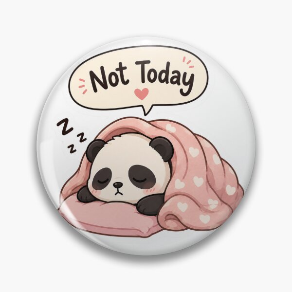 Item preview, Sleepy Panda Not Today Cute Cartoon designed and sold by PriyankaSonara.